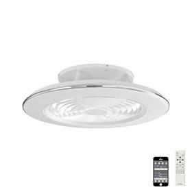 M6705  Alisio 70W LED Dimmable Ceiling Light & Fan; Remote / APP Controlled White